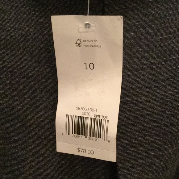 Gone by 10/15 Banana Republic Charcoal Gray Skirt - Picture 3 of 4